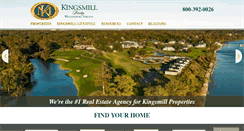 Desktop Screenshot of kingsmillrealestate.com